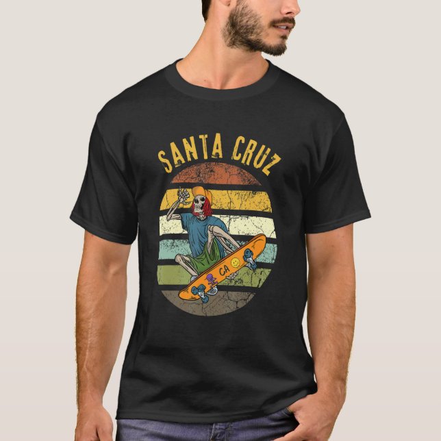 Camiseta Skelton Skatebo Retro Santa Cruz (Anverso)