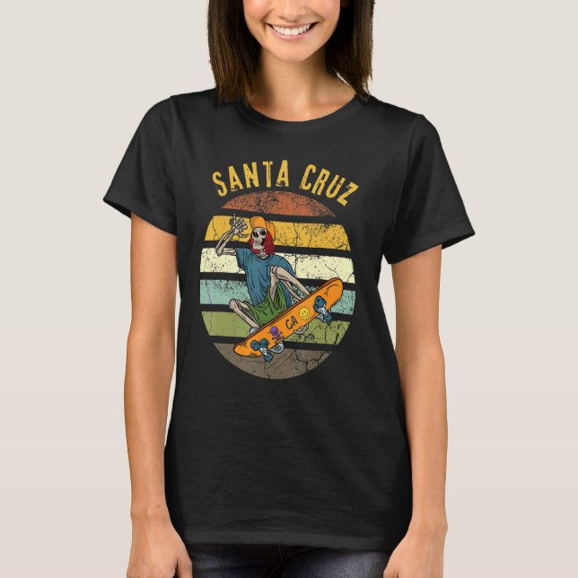 Camiseta Skelton Skatebo Retro Santa Cruz (Anverso)