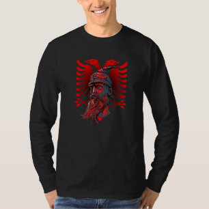 Camiseta Skenderbeg bandera de Albania y Kosovo para albané