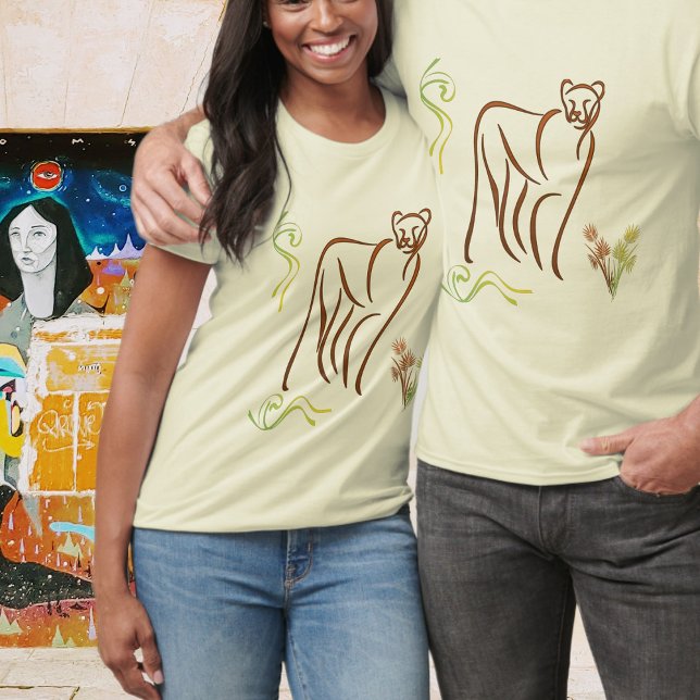 Camiseta Sketch de leones de montaña (Subido por el creador)