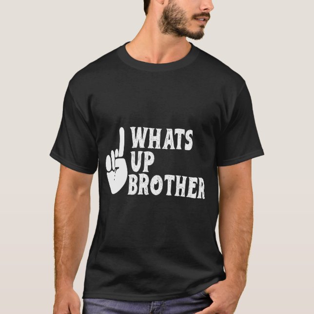 Camiseta Sketch streamer qué pasa hermano (Anverso)