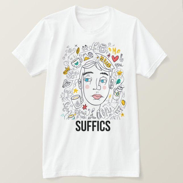 Camiseta SketchMuse | SUFICIENTES (Anverso del diseño)