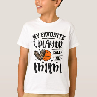 Camiseta Sketll Mi jugador favorito me llama Mimi Heart Gra
