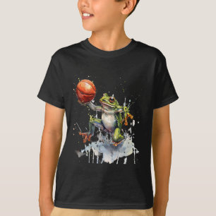 Camiseta Sketll Sapo Acuarela Rana Sketll Jugador Arte 