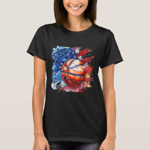 Camiseta Sketll Usa Acuarela América Sketll Arte de Aro