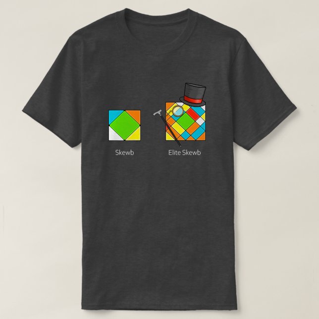 Camiseta Skewb vs Elite Skewb (Diseño del anverso)