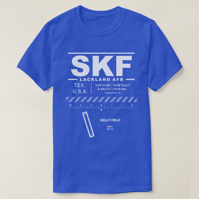 Camiseta SKF de la Base de la Fuerza Aérea del Lac (Diseño del anverso)