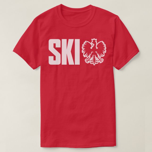 Camiseta SKI: Apellido polaco termina en el Día de la Dingu (Diseño del anverso)