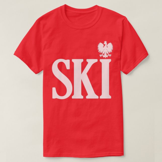 Camiseta SKI Apellidos polacos Finalizando el Día de la Din (Diseño del anverso)
