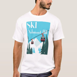 Camiseta Ski Ashmont Hill Estilo Poster Retro Ski - Blanco