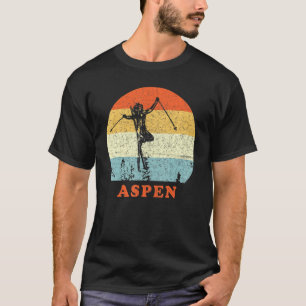 Camiseta Ski Aspen Colorado Vintage Retro Ski Ski Vacation