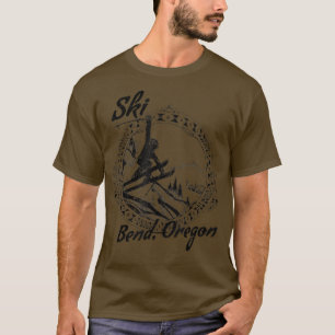 Camiseta Ski Bend, Oregon Vintage Retro Vintage Snow Sking 