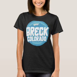 Camiseta Ski Breck Colorado Souvenir Skipper Vinta