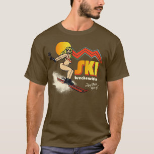 Camiseta Ski Breckenridge 7080 Estilo de recuerdo retro Ski