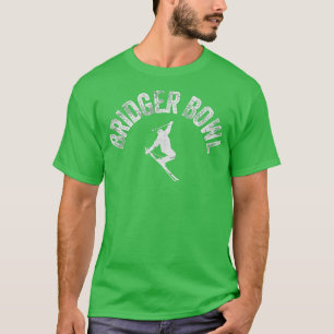Camiseta Ski Bridger Bowl Vintage Esquí Guay Montana Skier