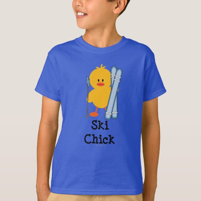 Camiseta Ski Chick Kids Organic Tee Shirt (Anverso)