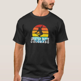 Camiseta Ski Crested Butte 70s 80s Throwback Crested Butte