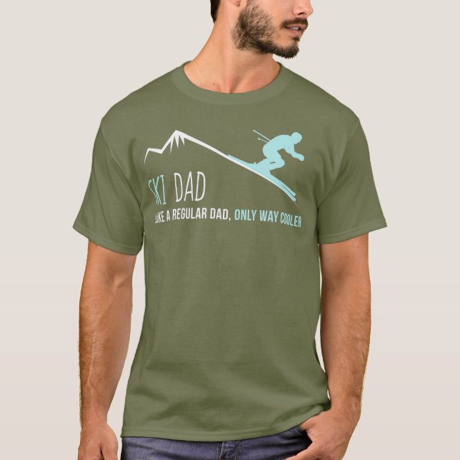Camiseta Ski Dad Divertido regalo para esquiar en invierno (Anverso)