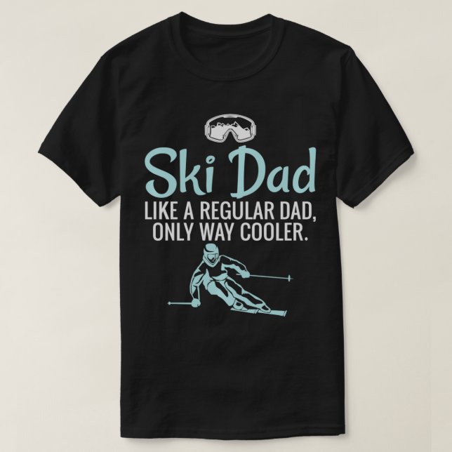 Camiseta Ski Dad Funny Cute Winter Skift Gift Pullover (Diseño del anverso)