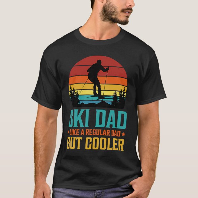 Camiseta Ski Dad Like A Regular Dad But Cooler Dad Skier Sa (Anverso)