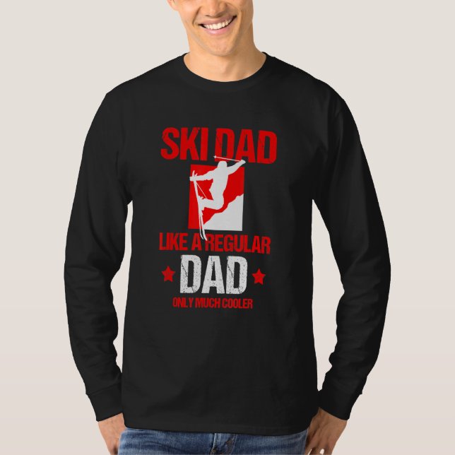 Camiseta Ski Dad Snowboard Esquí Nieve en invierno (Anverso)