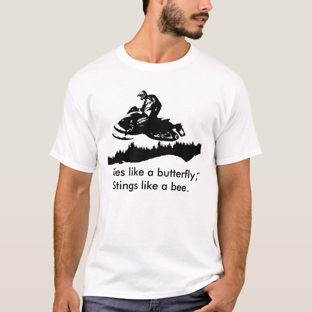 Camiseta ski-doo-bkg.ai, moscas como una mariposa, (Anverso)