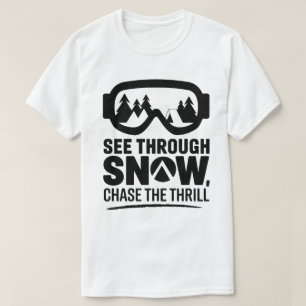 Camiseta Ski Goggles Winter Adventure Snow Quote Design
