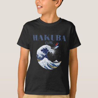 Camiseta Ski HAKUBA, arte japonés vintage