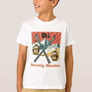 Camiseta Ski Heavenly Mountain Retro Vintage Heavenly Mount