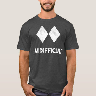 Camiseta Ski Im Difícil Esquiar Regalo De Snowboard