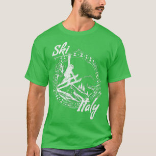 Camiseta Ski Italy Vintage Snow Skiing Vacation582