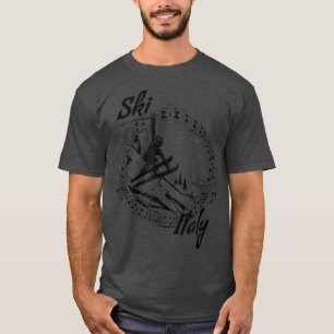 Camiseta Ski Italy Vintage Snow Skiing Vacation 583