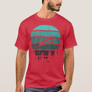 Camiseta Ski Jumper Ski Jumping Retro