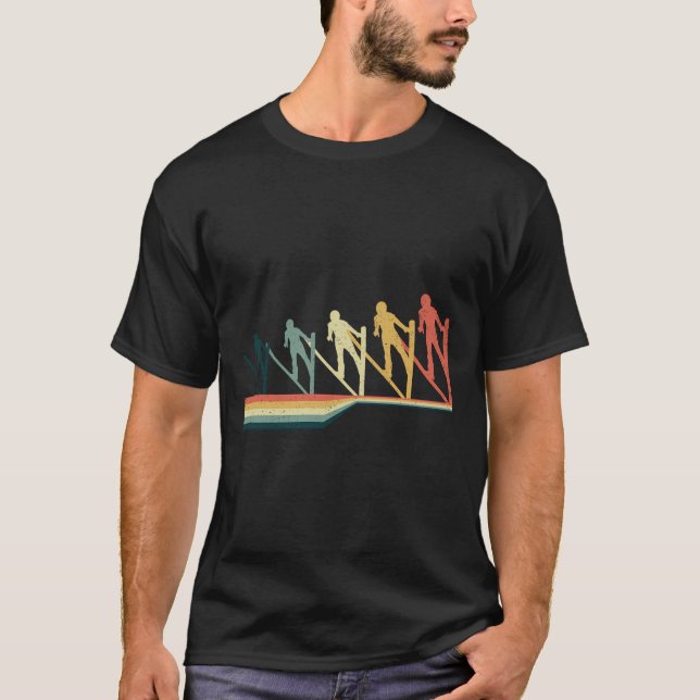 Camiseta Ski Jumping Funny Gift Vintage Retro (Anverso)