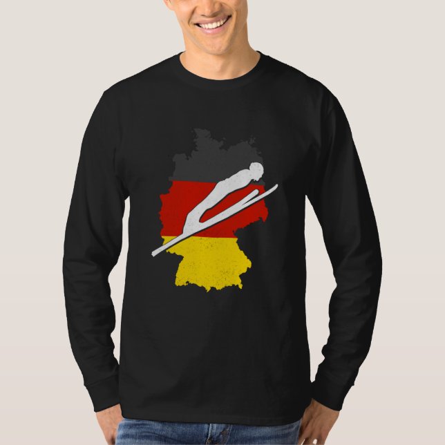 Camiseta ski jumping germany ski flying winter sports ski j (Anverso)