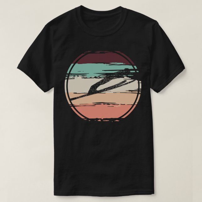 Camiseta Ski Jumping Retro (Diseño del anverso)