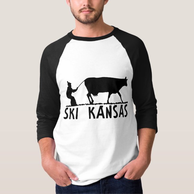 Camiseta Ski Kansas - Negro (Anverso)