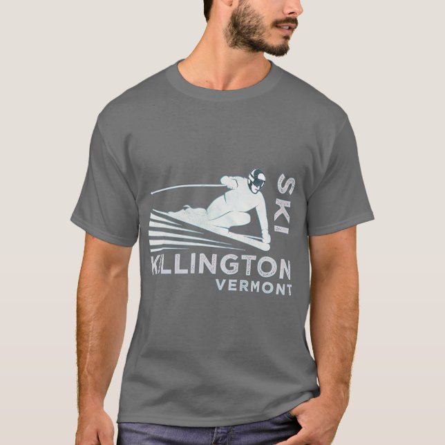 Camiseta Ski Killington    VermontVintage Snow Ski (Anverso)