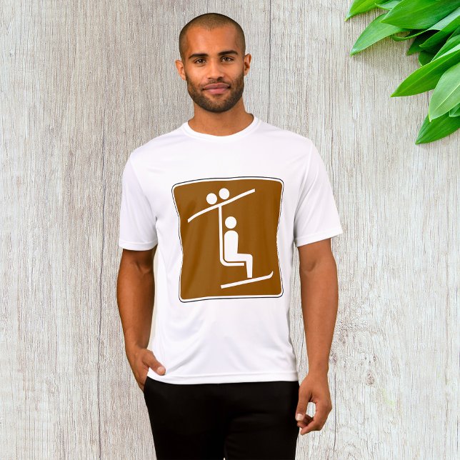 Camiseta Ski Lift Symbol Rustic Winter Sports Icon (Subido por el creador)