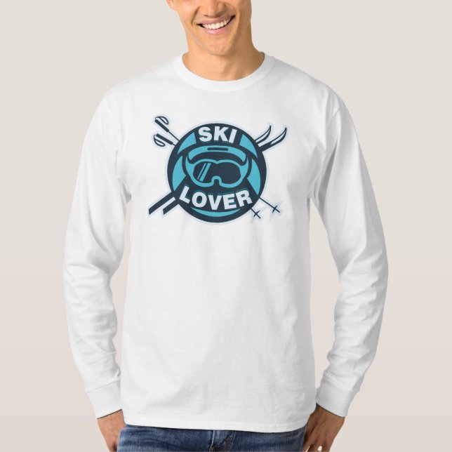 Camiseta Ski Lover Winter Snow Mountains Sports (Anverso)