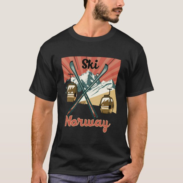 Camiseta Ski Norway Norwegian Skiing (Anverso)