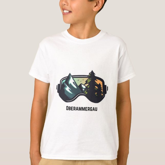 Camiseta Ski Oberammergau Montaña Esquí Para Hombres Y Muje (Anverso)