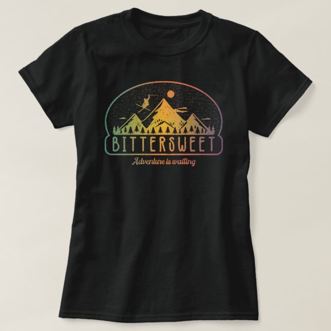 Camiseta Ski retro Bitterdulce (Diseño del anverso)