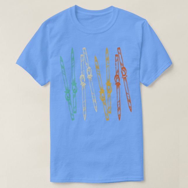 Camiseta Ski Retro para el equipo de esquí de época (Diseño del anverso)