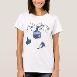 Camiseta Ski Scene Winter Sports