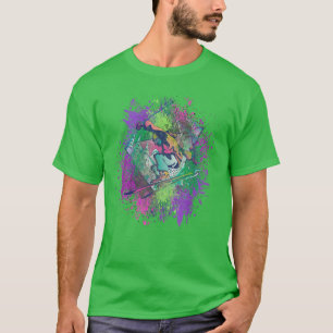 Camiseta Ski Snowboard Goggles Esquí Montaña Ape Snowman