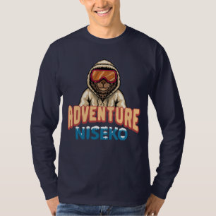Camiseta Ski Snowboard Japonés