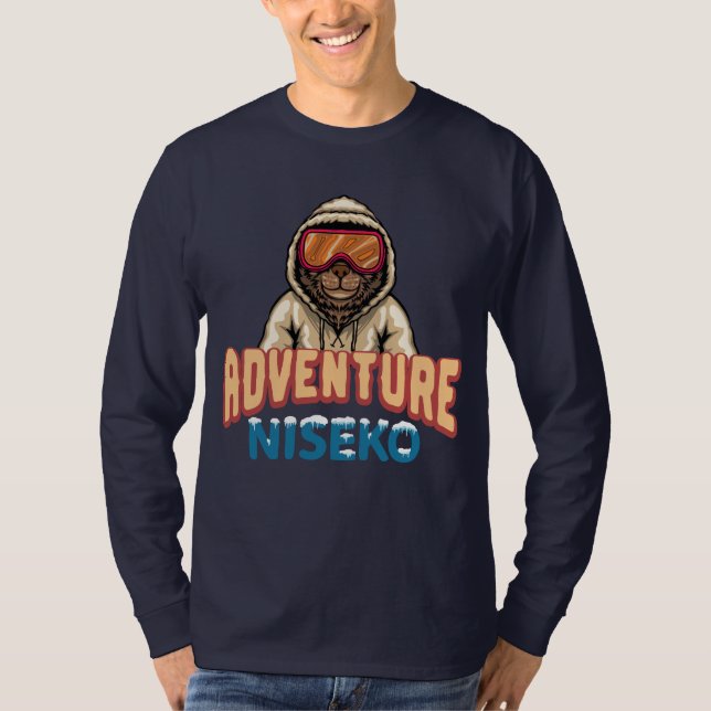 Camiseta Ski Snowboard Japonés (Anverso)