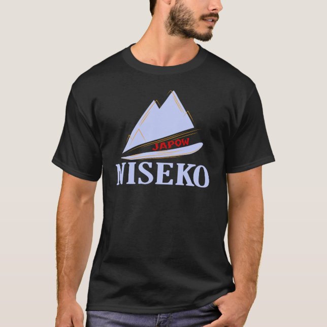 Camiseta Ski, Snowboard, Niseko (Anverso)