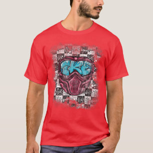 Camiseta Ski Snowboard Rainbow Goggles Skiship Mountain Ape